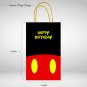 Mickey Mouse Disney Favor Loot Paper Bag Template Printable Digital Instant Download