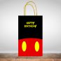 Mickey Mouse Disney Favor Loot Paper Bag Template Printable Digital Instant Download
