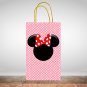 Minnie Mouse Pink Favor Loot Paper Bag Template Printable Digital Instant Download
