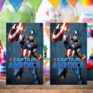 Captain America Avengers Favor Loot Paper Bag Template Printable Digital Instant Download