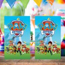 Paw Patrol Dogs Favor Loot Paper Bag Template Printable Digital Instant Download