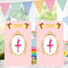 Ballerina Favor Loot Bag Template Printable Digital Instant Download