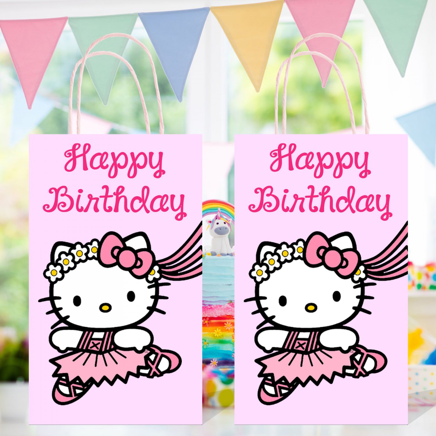 hello kitty candy bags templates