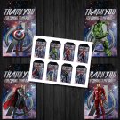 Avengers Design 1 Favor Tags Instant Download Printable Digital superheroes loot box birthday