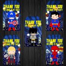 Superhero Design 2 Favor Tags Instant Download Printable Digital superheroes loot box birthday