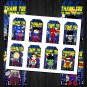 Superhero Design 2 Favor Tags Instant Download Printable Digital superheroes loot box birthday
