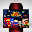 Superhero Design 1 2 Liter Bottle Label Wrapper Digital Instant Download  Printable