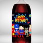 Superhero Design 1 2 Liter Bottle Label Wrapper Digital Instant Download  Printable