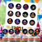 Superhero Cute Comic Cupcake Toppers Digital Printable Dolls Instant Download