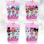 Instant Download Juice Pouch Labels Cute Dolls Birthday Party Printable Digital doll Capri Sun