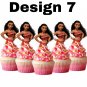 Moana Baby Cupcake Toppers Digital Printable Instant Download PDF PNG JPG Design7