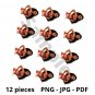 Moana Baby Cupcake Toppers Digital Printable Instant Download PDF PNG JPG Design7