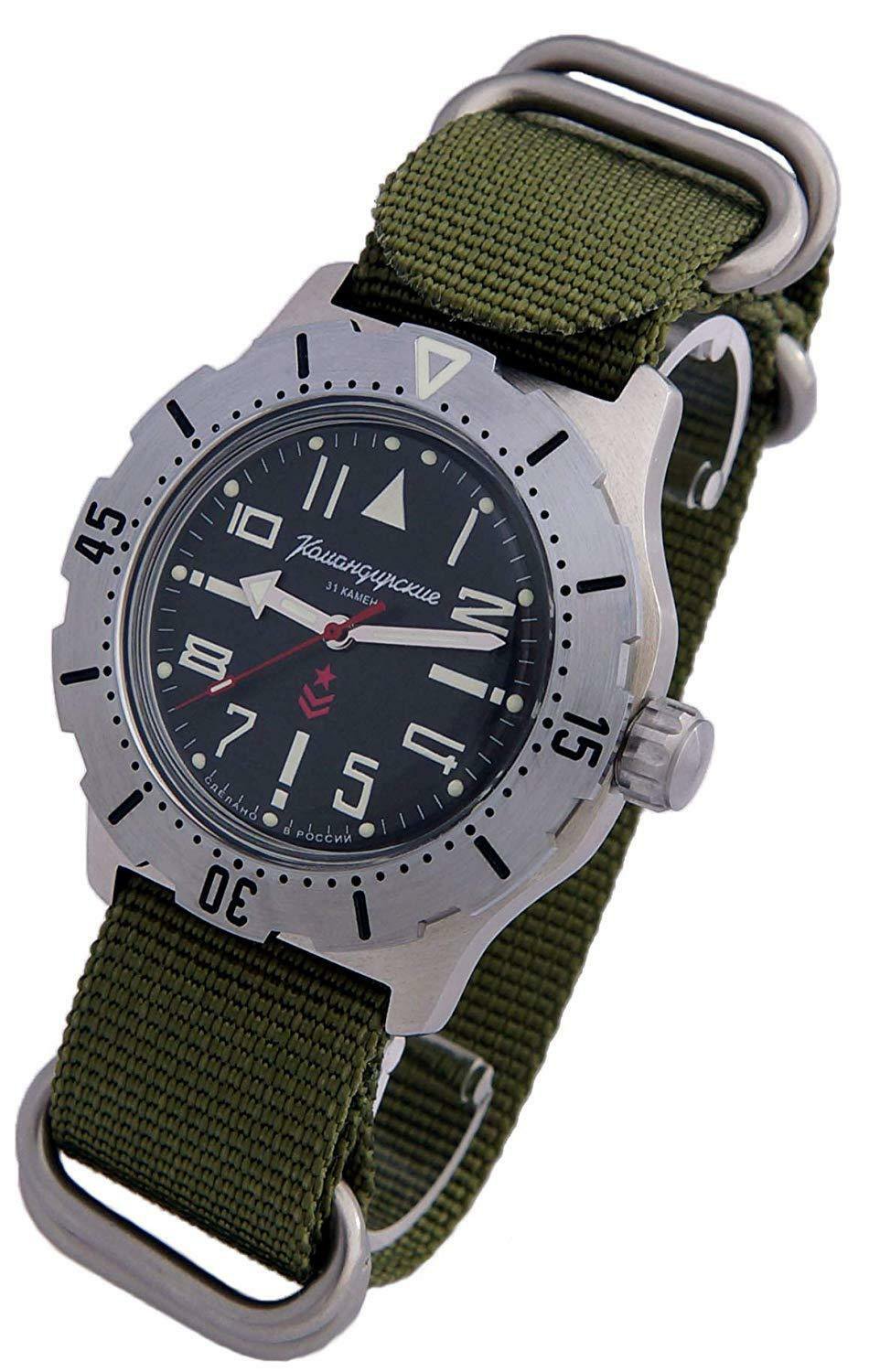 VOSTOK KOMANDIRSKIE DIVER watch 200m. sub orologio russo 350749 EUR 140