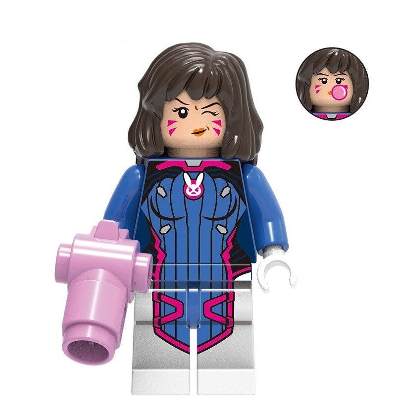 Overwatch D.Va Action Figure Minifigure Block Bricks Toy Doll