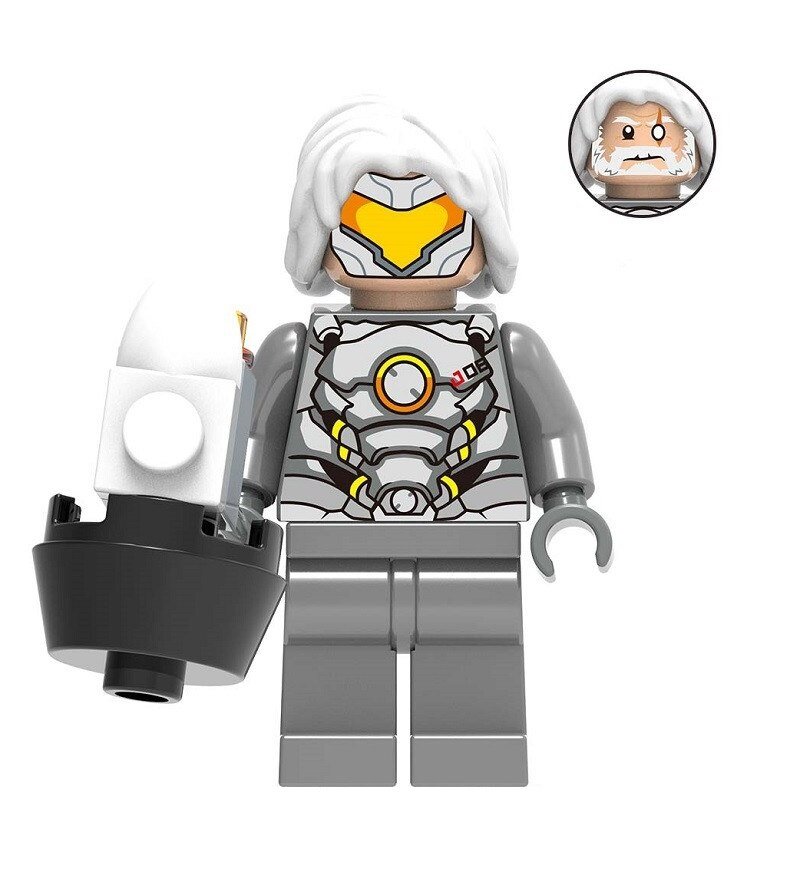 Overwatch Reinhardt Action Figure Minifigure Block Bricks Toy Doll