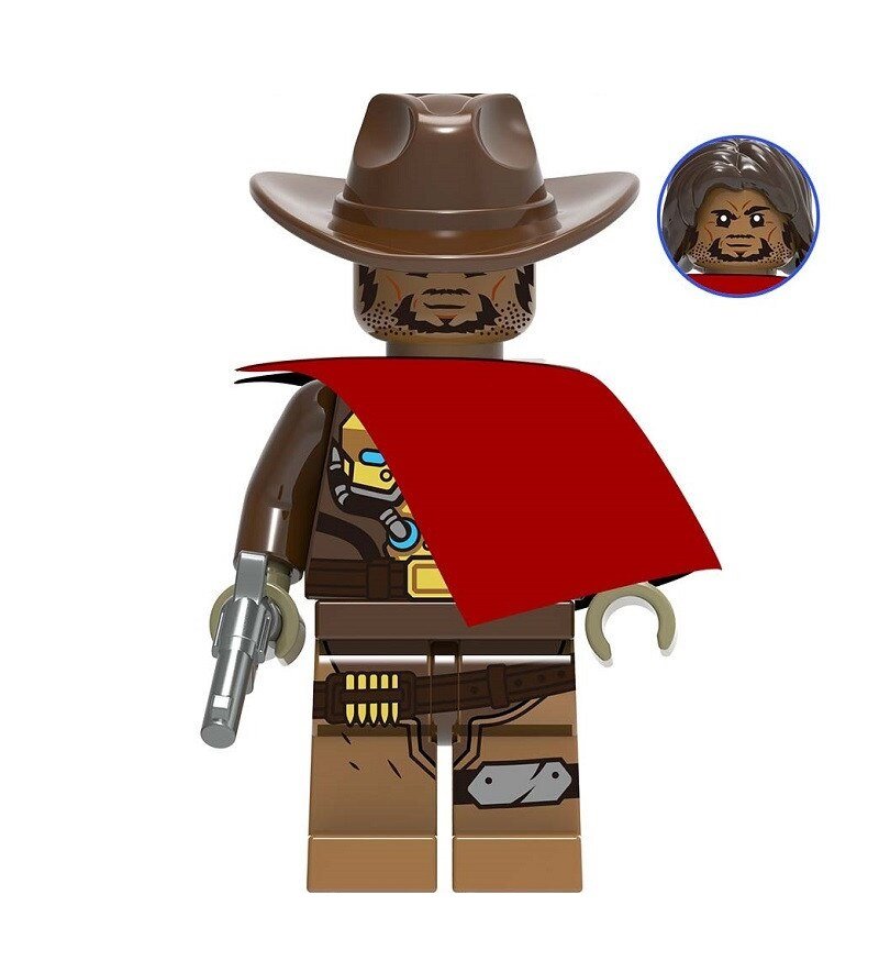 Overwatch McCree Action Figure Minifigure Block Bricks Toy Doll
