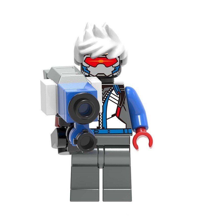 Overwatch Soldier 76 Action Figure Minifigure Block Bricks Toy Doll