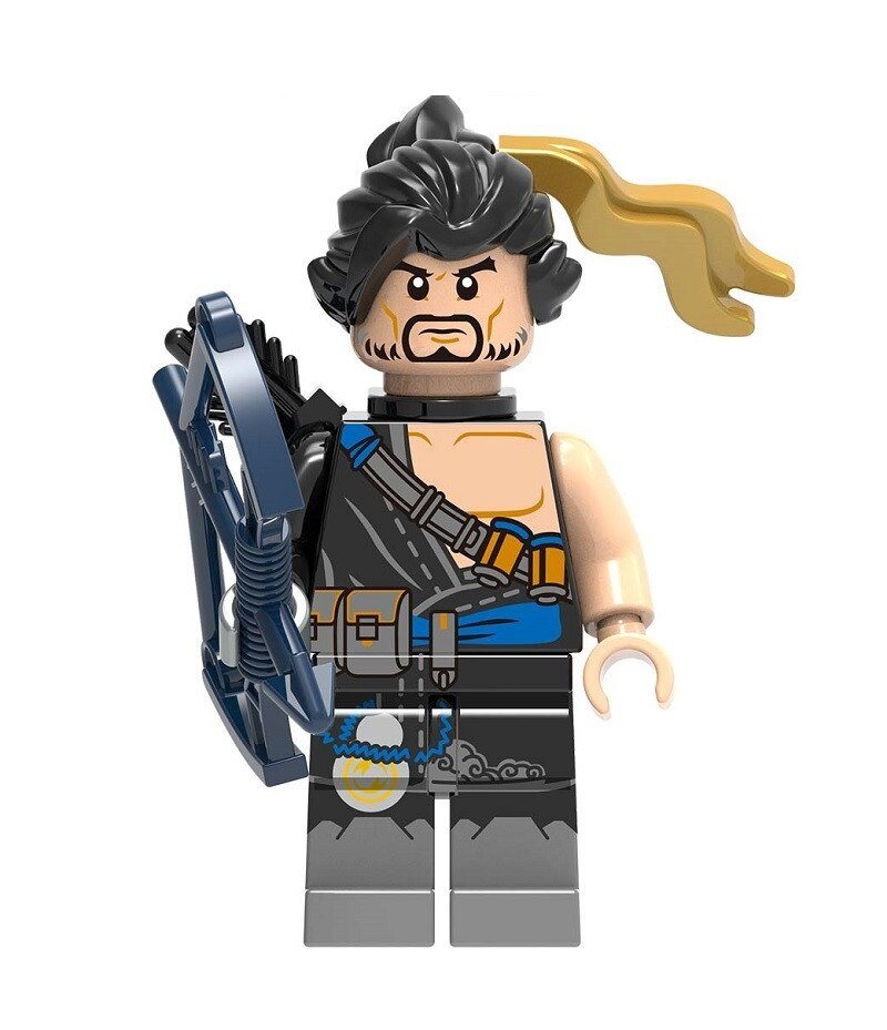 Overwatch Hanzo Action Figure Minifigure Block Bricks Toy Doll
