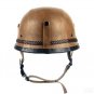 Retro Vintage German Style Motorcycle Skull Cap 2 Style Half Helmet Synthetic Leather DOT