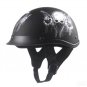 Retro Vintage Motorcycle Skull Cap 6 Style Half Helmet DOT with peak
