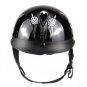 Retro Vintage Motorcycle Skull Cap 6 Style Half Helmet DOT with peak