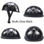 Retro Vintage Motorcycle Skull Cap 4 Style Half Helmet DOT with NO peak