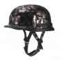 Retro Vintage Motorcycle Skull Cap 3 Camouflage Style Half Helmet DOT