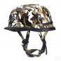 Retro Vintage Motorcycle Skull Cap 3 Camouflage Style Half Helmet DOT