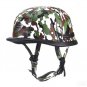 Retro Vintage Motorcycle Skull Cap 3 Camouflage Style Half Helmet DOT