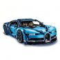 King 20086 Bugatti Chiron Blue Dream Car (42083) 3599 Pcs Building Block Set