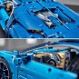 King 20086 Bugatti Chiron Blue Dream Car (42083) 3599 Pcs Building Block Set