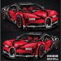 King 20086B Bugatti Chiron RED Dream Car (42083) 3599 Pcs Building Block Set