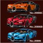 King 20086B Bugatti Chiron RED Dream Car (42083) 3599 Pcs Building Block Set