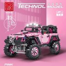 Mork 022010 Jeep Wrangler Rubicon Pink (MOC) 2471 pcs Building Block Set *FREE* Shipping