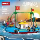 WOMA C0359 Woma Fishing Expert Ships (MOC) 619 pcs Building Block Set *FREE* Shipping