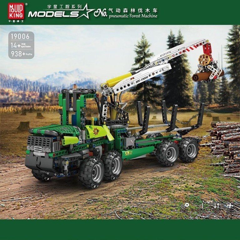 Mould King 19006 RC Pneumatic Forest Machine (MOC-32456) 938 Pcs Building Block Set *FREE* Shipping