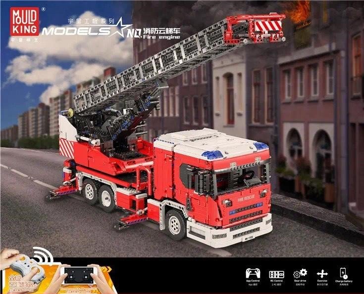 Mould King 17022 RC Fire Engine (MOC-60361) 4886 Pcs Building Blocks Set *FREE* Shipping