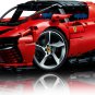 KING FK2023 Fer rari Daytona SP3 1:8 Red (MOC42143/81998) 3778 pcs Building Block *FREE* Shipping