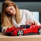 KING FK2023 Fer rari Daytona SP3 1:8 Red (MOC42143/81998) 3778 pcs Building Block *FREE* Shipping