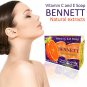 BENNETT Natural Extracts Vitamin C & E Bar Soap Smooth Skin Whitening - From Thailand 4 piece 130g