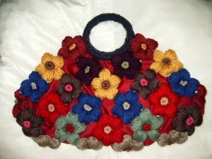 Gorgeous  Handmade Floral Handbag