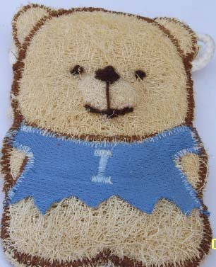 Natural Loofah (Teddy bear5)