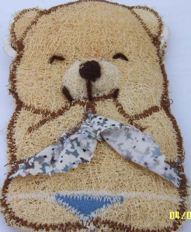 Natural Loofah (Teddy bear6)