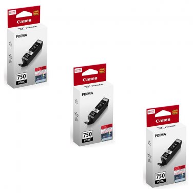 PIXMA PGI-750 Standard Ink Tanks - Black 3pcs for iP8770 MG7570 MG7170 MX927 Canon PIXMA PGI-750 Standard Ink Tanks - Black 3pcs for iP8770 MG7570 MG7170 MX927 Canon