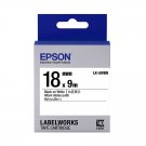 Epson LABELWORKS LK-5WBN 18mm Tape Cartridges (Pack of 4) - Black on White #14963