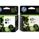 HP 63XL Black + Tri-color Ink Cartridges (for OfficeJet 3830/4650) - Assorted #12524