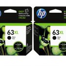 HP 63XL Ink Cartridge (for OfficeJet 3830/4650) (Twin Pack) - Black #12527