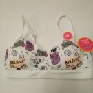 Maidenform Baby Girl's Seam free Signature White Print Table Bra - Small