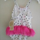 First Impression Bright White Baby Girl's  Fluffy  Waist Swimwear - 3-6 /  24 Months