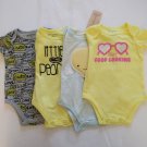 First Impression 4 Piece Newborn Baby's  Multi Color Bodysuit - 0-3 M